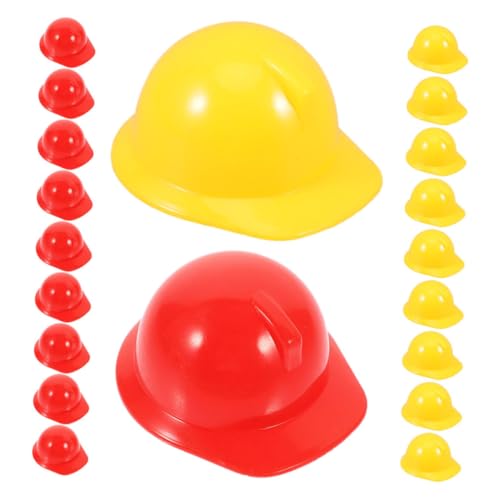 ERINGOGO 20 Stück Teiliges Mini bauhelm Kinderparty Kleine Kunststoff schutzhelme in Gelb und Rot Detailgetreue Mini helme für Puppen Bastelprojekte und Geburtstagsdekorationen ERINGOGO 20 Stück Teiliges Mini bauhelm Kinderparty Kleine Kunststoff schutzhelme in Gelb und Rot Detailgetreue Mini helme für Puppen Bastelprojekte und Geburtstagsdekorationen von ERINGOGO