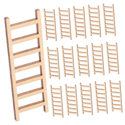 ERINGOGO 20 Stück Teiliges Miniatur Holzleiter Handgefertigte Mini Haus Deko Farbenfrohe Einzigartige für Feengarten Sandtisch Micro Landschaft und DIY Bastelprojekte ERINGOGO 20 Stück Teiliges Miniatur Holzleiter Handgefertigte Mini Haus Deko Farbenfrohe Einzigartige für Feengarten Sandtisch Micro Landschaft und DIY Bastelprojekte von ERINGOGO