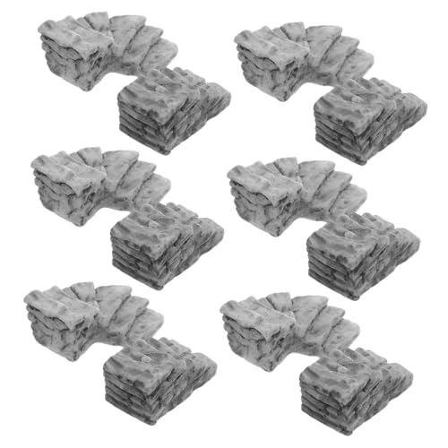 ERINGOGO 20 Stück Teiliges Miniatur Treppen Resin Stein- Gebogene und Gerade Steintreppen für Puppenhaus Bonsai Gartenlandschaft Flexible Miniatur Treppen Dekoration Robust und Detailreich ERINGOGO 20 Stück Teiliges Miniatur Treppen Resin Stein- Gebogene und Gerade Steintreppen für Puppenhaus Bonsai Gartenlandschaft Flexible Miniatur Treppen Dekoration Robust und Detailreich von ERINGOGO