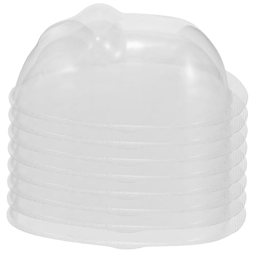 ERINGOGO 20 Stück Teiliges Transparentes Puppen gesichtsschutz Kunststoff Klare Mini Masken für DIY Basteln Staubdichtes Zubehör zur Puppenpflege und Aufbewahrung Geeignet für von ERINGOGO