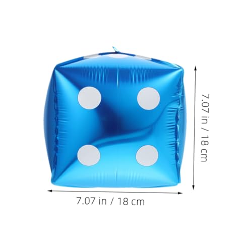 ERINGOGO 20 Stück Teiliges Würfel Folienballons Blau Sechseitige Partydeko aus Glänzendem Aluminiumfolie Wiederverwendbar Kreative Würfelform für Geburtstags Festival feiern ERINGOGO 20 Stück Teiliges Würfel Folienballons Blau Sechseitige Partydeko aus Glänzendem Aluminiumfolie Wiederverwendbar Kreative Würfelform für Geburtstags Festival feiern von ERINGOGO