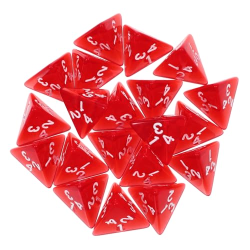 ERINGOGO 20 Stück Transparente rote Würfel Tisch d4 Würfel Spiel Würfel einseitig Klare Leere Würfel Flecken mehrseitige Würfel Party-Requisite Standard-Spielwürfel Brettspiele Würfel Acryl ERINGOGO 20 Stück Transparente rote Würfel Tisch d4 Würfel Spiel Würfel einseitig Klare Leere Würfel Flecken mehrseitige Würfel Party-Requisite Standard-Spielwürfel Brettspiele Würfel Acryl von ERINGOGO