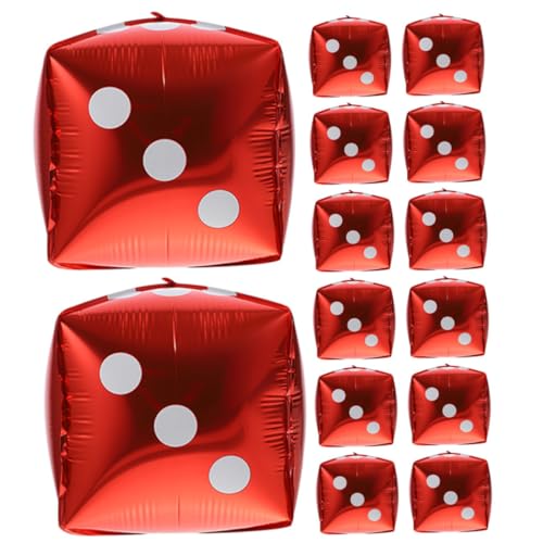ERINGOGO 20 Stück Würfelform Aluminium Folienballons Themenparty Deko Geburtstagsfeier Spielveranstaltungen Leuchtende Luftballonaccessoires für Festliche Anlässe ERINGOGO 20 Stück Würfelform Aluminium Folienballons Themenparty Deko Geburtstagsfeier Spielveranstaltungen Leuchtende Luftballonaccessoires für Festliche Anlässe von ERINGOGO