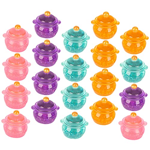 ERINGOGO 20 Stücke Mini Topf Spielzeug Für Jungen Und Mädchen Puppenhaus Miniatur Topf Pädagogisches Spielhaus Spielzeug von ERINGOGO