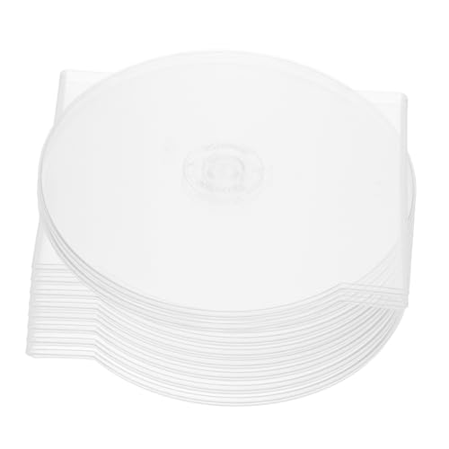 ERINGOGO 20 Stück -hülle Clamshell DVD -Fall Runde Muschelschalenkoffer Einzelne DVD-hülle DVD-aufbewahrungshülle Aus Hartschale Klare DVD-hüllen Leere DVD-hülle Plastik Transparent von ERINGOGO