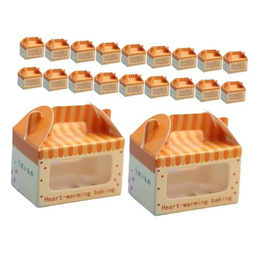ERINGOGO 20 Stücke Boxen Puppe Miniatur Szene Modell Mini Zubehör DIY Foto Requisiten Papier Dekorationen von ERINGOGO