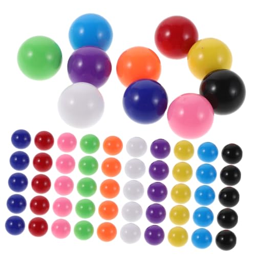 ERINGOGO 200 Stück Bunte Spielkugeln aus Kunststoff für Chinesisches Damespiel Ersatzkugeln Solide Farbige Mathematik Lernkugeln für Rechen Sortieraufgaben Kompatibel mit Marmorbahnen von ERINGOGO