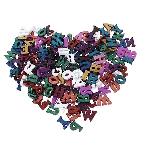 ERINGOGO 200 Stück Protokollbuchstaben Ornament rustikal Dekoration hängend Buchstaben des Alphabets groß Buchstabendekor aus Holz Buchstabe Zeichen Holz Buchstabe hölzern von ERINGOGO