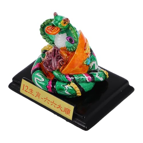 ERINGOGO Winzige Harztiere Chinesisches Neujahrs-schlangen-Ornament Schlangendekor Neujahrs-Desktop Als von ERINGOGO