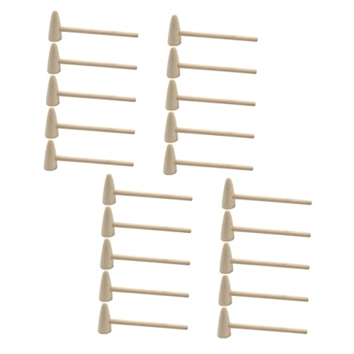 ERINGOGO 20Stücke Mini Holzhammer Für Kleine Holzschlägel Für Kreative Spiele Und Bastelprojekte Für Jungen Und Mädchen Ab Jahren von ERINGOGO