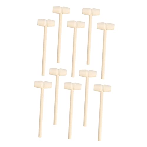 ERINGOGO 20Stücke Mini Holzhammer Kreatives Schlagspielzeug Für Pädagogisches Holzspielzeug Für Jungen Für Schlagspiel Und Bastelprojekte von ERINGOGO