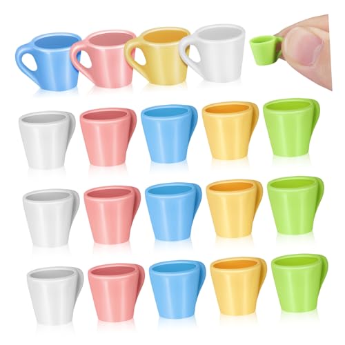 ERINGOGO 20Stücke Miniaturbecher Realistische Wasserbecher Dekoration für Puppenhaus Resin Mini Tassen für DIY Handwerk und Räume ERINGOGO 20Stücke Miniaturbecher Realistische Wasserbecher Dekoration für Puppenhaus Resin Mini Tassen für DIY Handwerk und Räume von ERINGOGO
