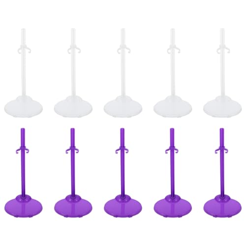 ERINGOGO 20Stücke Puppenständer Verstellbare Puppenhalterung für Puppen Transparent und Puppenzubehör für Figuren Schutz und Präsentation ERINGOGO 20Stücke Puppenständer Verstellbare Puppenhalterung für Puppen Transparent und Puppenzubehör für Figuren Schutz und Präsentation von ERINGOGO