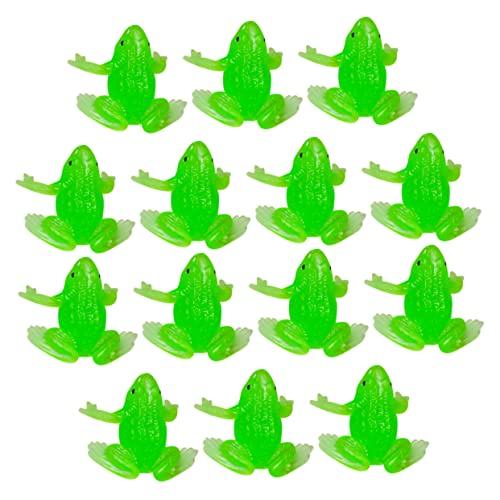 ERINGOGO 20Stücke Teiliges Mini Frösche Figuren Dekoration Für Schwimmtiere Für Mini Teich Halbdurchscheinende Frösche Für Mikro Landschaft Und Heimdekoration von ERINGOGO