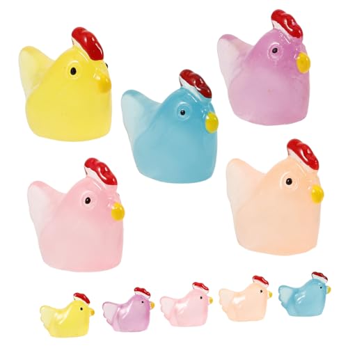 ERINGOGO 20pcs Miniaturküken Bonsai Luminous Chick Decor Harz Kleiner Kükenfiguren ERINGOGO 20pcs Miniaturküken Bonsai Luminous Chick Decor Harz Kleiner Kükenfiguren von ERINGOGO