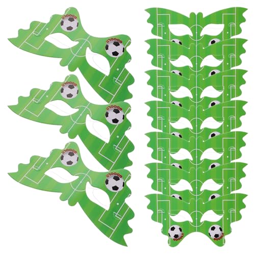 ERINGOGO 20st Fußball-maske Fußball-gesichtsmaske Kostümball Fußballparty-brille Fußball-thema Neuheitsmaske Lustige Partymaske Fußball Thematisiert Fußballbrille Kostümmaske Green Papier ERINGOGO 20st Fußball-maske Fußball-gesichtsmaske Kostümball Fußballparty-brille Fußball-thema Neuheitsmaske Lustige Partymaske Fußball Thematisiert Fußballbrille Kostümmaske Green Papier von ERINGOGO