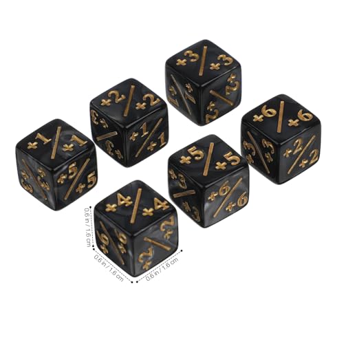 ERINGOGO 24 Stück Acryl Würfel Zähler Token Perlmutt Schwarz Langlebig Vielseitig für Kartenspiele Brettspiele Lernspielzeug Erwachsene von ERINGOGO