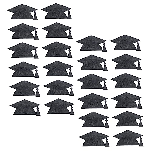 ERINGOGO 24 Stück Bachelor-Hut-Aufkleber Aufkleber Für Den Abschluss Wasserbecher Kuchendekor Black Papier ERINGOGO 24 Stück Bachelor-Hut-Aufkleber Aufkleber Für Den Abschluss Wasserbecher Kuchendekor Black Papier von ERINGOGO