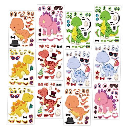 ERINGOGO 24 Stück Dinosaurier-Aufkleber Puzzlematte Dinosaurieraufkleber Dinosaurier Goodie Bag Stuffers Partygeschenk Dinosaurier-Puzzle-Aufkleber Dinosaurierparty Kupferplattenaufkleber ERINGOGO 24 Stück Dinosaurier-Aufkleber Puzzlematte Dinosaurieraufkleber Dinosaurier Goodie Bag Stuffers Partygeschenk Dinosaurier-Puzzle-Aufkleber Dinosaurierparty Kupferplattenaufkleber von ERINGOGO
