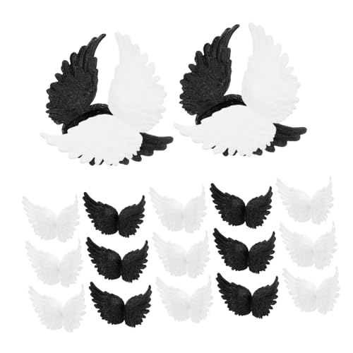 ERINGOGO 24 Stück Engelsflügel Kuchendekoration Engelsflügel für Kuchendekoration dekorative Flügel Tortenaufleger mit Engelsflügeln flügel zubehör selber machen zum Basteln Plastik ERINGOGO 24 Stück Engelsflügel Kuchendekoration Engelsflügel für Kuchendekoration dekorative Flügel Tortenaufleger mit Engelsflügeln flügel zubehör selber machen zum Basteln Plastik von ERINGOGO