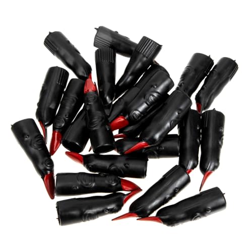 ERINGOGO 24 Stück Gefälschte Hey Marionette Gefälschter Hexenfinger Nagel Monster-fingerklaue Kostüm Gruseliges Zubehör TIPP Halloween Hexen-Cosplay-zubehör Plastik Black von ERINGOGO