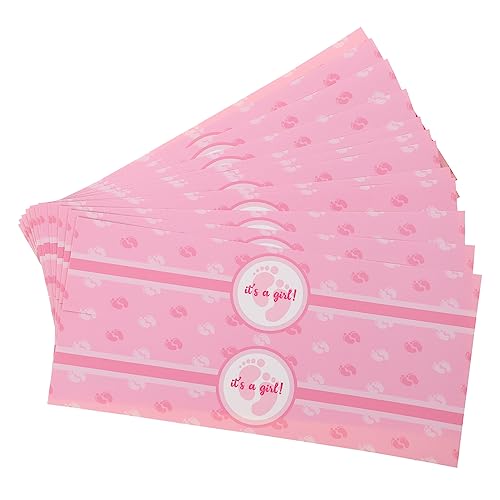 ERINGOGO 24 Stück Geschlecht enthüllen Aufkleber Wasserflaschenetikett Party Gefälligkeiten Mädchennachtdekorationen Aufkleber für Wasserflaschen Babyparty-Dekorationsflasche Plastik Rosa ERINGOGO 24 Stück Geschlecht enthüllen Aufkleber Wasserflaschenetikett Party Gefälligkeiten Mädchennachtdekorationen Aufkleber für Wasserflaschen Babyparty-Dekorationsflasche Plastik Rosa von ERINGOGO