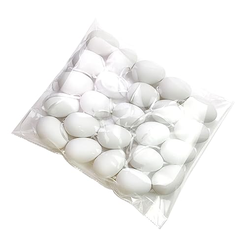 ERINGOGO 24 Stück Graffiti Diy Eier Party Hyper Malen Ostern Graffiti Ostern Falsches Ostern Diy Bemaltes Künstliches Ei Gefälschte Graffiti-eier Ostern Gefälschtes Ei Weiß Schaum von ERINGOGO