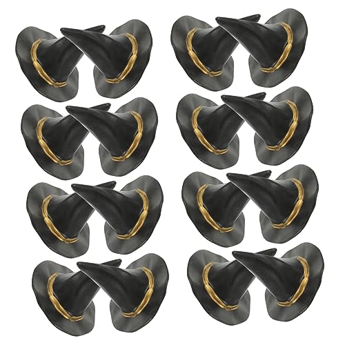 ERINGOGO 24 Stück Hexenhut -Dekoration Zauberer klein Garnierung Hut winzige Dekore unser Halloween Costume Halloween Kleidung Hut für Minihauspuppe Gastgeschenke für Hexen Plastik Black ERINGOGO 24 Stück Hexenhut -Dekoration Zauberer klein Garnierung Hut winzige Dekore unser Halloween Costume Halloween Kleidung Hut für Minihauspuppe Gastgeschenke für Hexen Plastik Black von ERINGOGO