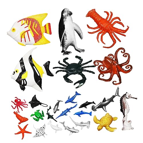 ERINGOGO 24 Stück Mini Meerestierfiguren Realistische Kunststoffspielzeuge für Bildung und Spiel für Aquarien Badespaß und Lernzwecke Sicher und Langlebig ERINGOGO 24 Stück Mini Meerestierfiguren Realistische Kunststoffspielzeuge für Bildung und Spiel für Aquarien Badespaß und Lernzwecke Sicher und Langlebig von ERINGOGO