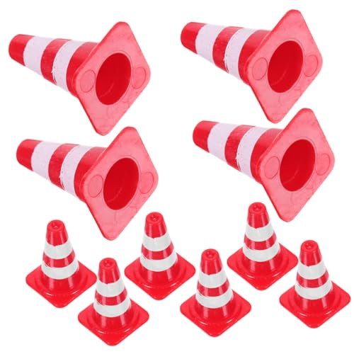 ERINGOGO 24-teiliges Miniatur-verkehrskegel-Spielzeug Verkehrszeichen-lernspielzeug Für Kinder Tisch-verkehrskegel-rollenspielset von ERINGOGO
