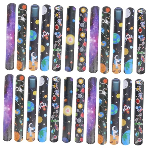 ERINGOGO 24 Stück PVC -Armband Mädchen Party für Bands Kinderarmbänder Slap -Armband Freundschaftsarmbänder Herbst -Slap -Armbänder Kinderspielzeug Bulk Bracelets Handgelenksbänder von ERINGOGO