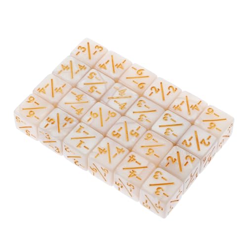 ERINGOGO 24 Stück Plus- Und Minuswürfel Farbige Würfel Token-würfelzähler Gegenwürfel Die Sammelwürfel. Party Platzwertwürfel Token-zähler Zählen Spielzubehör Zeichen Weiß Acryl ERINGOGO 24 Stück Plus- Und Minuswürfel Farbige Würfel Token-würfelzähler Gegenwürfel Die Sammelwürfel. Party Platzwertwürfel Token-zähler Zählen Spielzubehör Zeichen Weiß Acryl von ERINGOGO