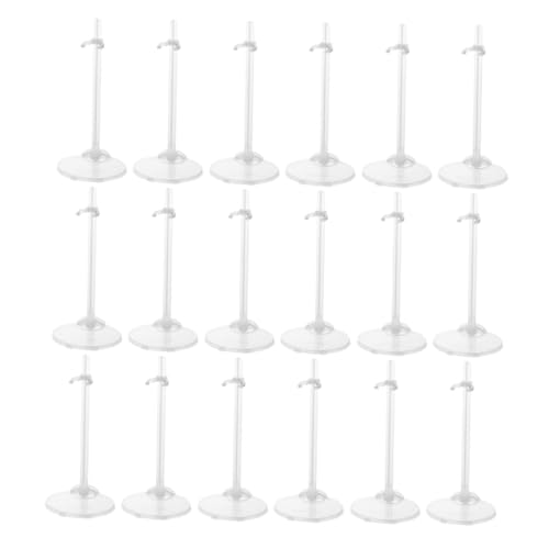 ERINGOGO 24 Stück Puppenständer Actionfigurenständer Puppenhalterständer Actionfigurenständer Figurenhalter Basisfiguren Puppenständer Puppenständer Transparenter Kunststoff von ERINGOGO