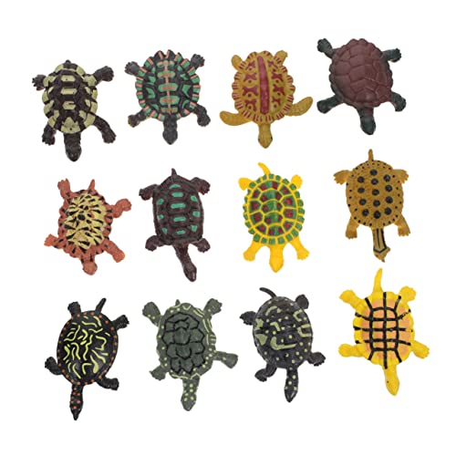 ERINGOGO 24 Stück Simulation Schildkröte Meer Tier Auto Auto Autos Mini Meeresschildkröte Schildkröte Schildkröte Statue Schildkröte Schildkröte Figuren Schildkröten Rasen von ERINGOGO