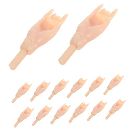 ERINGOGO 24 Stück Teiliges Beweglicher Miniatur Puppenhände aus Kunststoff Realistische Gelenk Handteile als Ersatz für Puppenbau Vielseitig Kompatibel für DIY Bastelbedarf und Puppenhäuser ERINGOGO 24 Stück Teiliges Beweglicher Miniatur Puppenhände aus Kunststoff Realistische Gelenk Handteile als Ersatz für Puppenbau Vielseitig Kompatibel für DIY Bastelbedarf und Puppenhäuser von ERINGOGO