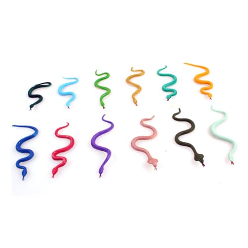 ERINGOGO 24 Stück Teiliges Bunte Schlangenmodelle Realistische Spielzeugschlangen Farbenfrohe Streichspielzeuge für Party Festival Sicher und Vielseitig Zufällige Zufällige Zufällige Farbe ERINGOGO 24 Stück Teiliges Bunte Schlangenmodelle Realistische Spielzeugschlangen Farbenfrohe Streichspielzeuge für Party Festival Sicher und Vielseitig Zufällige Zufällige Zufällige Farbe von ERINGOGO