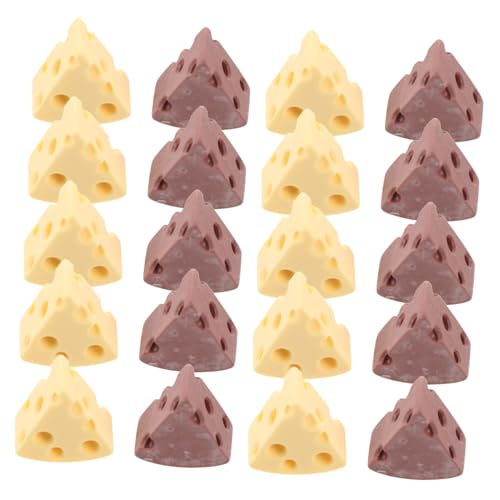 ERINGOGO 24 Stück Teiliges Miniatur käse dekor aus Resin Realistische Puppenhaus käseanhänger Leichte DIY schmuck Accessoires für Haarklammern und Bastelprojekte Gelb schokoladenfarben ERINGOGO 24 Stück Teiliges Miniatur käse dekor aus Resin Realistische Puppenhaus käseanhänger Leichte DIY schmuck Accessoires für Haarklammern und Bastelprojekte Gelb schokoladenfarben von ERINGOGO