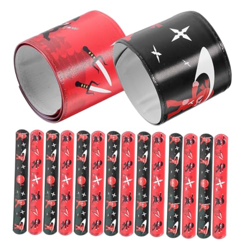 ERINGOGO 24 Stück Teiliges Ninja Slap Armband für Flexible und Elastische Wristbands Leichte Party mitgebsel Kreative Geburtstagsspielzeuge mit Langlebigem Stabilem Material und Bequemem ERINGOGO 24 Stück Teiliges Ninja Slap Armband für Flexible und Elastische Wristbands Leichte Party mitgebsel Kreative Geburtstagsspielzeuge mit Langlebigem Stabilem Material und Bequemem von ERINGOGO