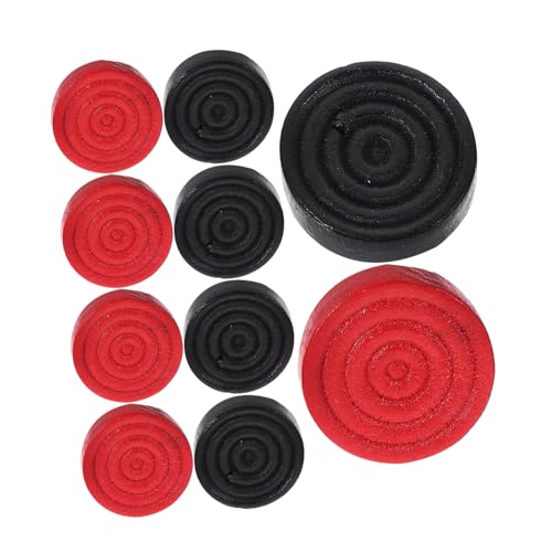 ERINGOGO 24 Stücke Überprüfte Schachzubehör Ersatz groß Spiel beidseitig Prüfer Backgammon-Brett Schachbrett zubehör Holz Dame Holz Schach Schachbrett Schach Kiefernholz von ERINGOGO