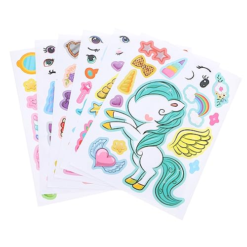 ERINGOGO 24Blätter Einhorn Aufkleber Niedliche Cartoon Einhorn Sticker für DIY Dekoration für Kindergeburtstagsfeiern und Kreative Bastelprojekte Leicht Anwendbar und Ablösbar ERINGOGO 24Blätter Einhorn Aufkleber Niedliche Cartoon Einhorn Sticker für DIY Dekoration für Kindergeburtstagsfeiern und Kreative Bastelprojekte Leicht Anwendbar und Ablösbar von ERINGOGO