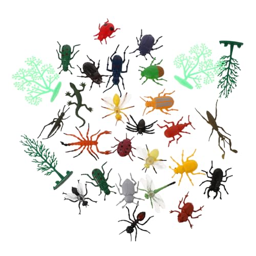 ERINGOGO 24Stücke Insektenmodelle Realistische Simulationsinsekten Für Lernspielzeug Und Spaß Für Jungen Und Mädchen Für Unterricht Und Kreative Spiele von ERINGOGO