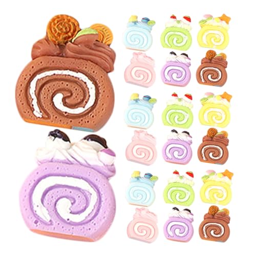 ERINGOGO 24Stücke Kuchen Dekoratives Mini Dessert Modell für Puppenhaus Essensspielzeug für Mini Küchenzubehör Kreatives für Bastelprojekte ERINGOGO 24Stücke Kuchen Dekoratives Mini Dessert Modell für Puppenhaus Essensspielzeug für Mini Küchenzubehör Kreatives für Bastelprojekte von ERINGOGO