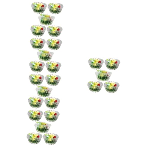 ERINGOGO 25 STK Grüner Minisalat Salatschüssel Schmücken Mini-Spielzeug Puppe Spielzeug Miniatur-küchenzubehör Mini-Salat Spielzeugnahrung Miniatur-salatmodell I118 Gemüse Harz von ERINGOGO