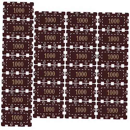 ERINGOGO 25 Stück Kunststoffchips Farbig Zum Zählen Mit Spielchips Spielmarken Chips Transparent Kunststoffchip Requisite Kunststoffmünzen Spielzeugchips Requisite Bingo Marker von ERINGOGO