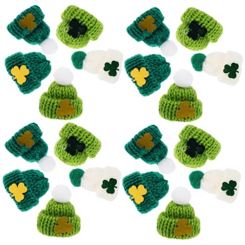 ERINGOGO Mützen Im Set 25 Stück Mini-strickmützen Für Den St. Patrick's Day Zum Basteln Und Als Heimdekoration von ERINGOGO