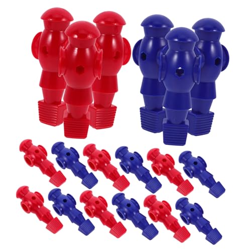 ERINGOGO 26 Stück Teiliges Tischfußball Figuren Robustem Kunststoff Farbige Fußballspieler miniaturen Präzise Spielsteuerung Langlebig und Bruchsicher Ersatzteile für Kicker zubehör von ERINGOGO