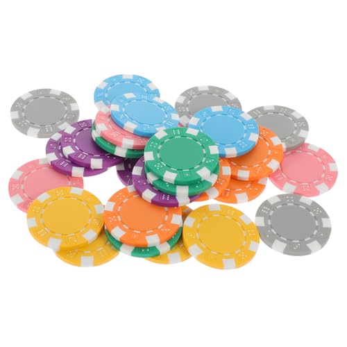 ERINGOGO 28 Stück Teiliges Pokerchip Langlebigem Pp Material Stapelbare Spielsteine in Bunten Farben Geeignet als Gaming Tokens und Board Game Pieces für Poker Brettspiele von ERINGOGO