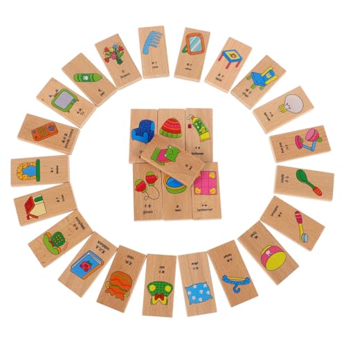 ERINGOGO 28-Teiliges Set Domino holzspielzeug Kindergarten reisespielzeug für Puzzlespielzeug Aufkleber gewellte Pinnwanddekorationen Montessori Holzklötze ERINGOGO 28-Teiliges Set Domino holzspielzeug Kindergarten reisespielzeug für Puzzlespielzeug Aufkleber gewellte Pinnwanddekorationen Montessori Holzklötze von ERINGOGO