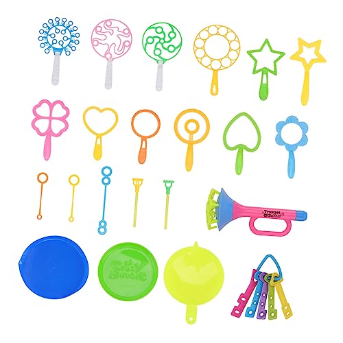ERINGOGO 29Stücke Teiliges Bubble Making Stick Lustiges Seifenblasen für Handheld Blasenstäbe mit Tablett für Outdoor Spiele Sicheres Material für Unbegrenzten Spaß im Freien ERINGOGO 29Stücke Teiliges Bubble Making Stick Lustiges Seifenblasen für Handheld Blasenstäbe mit Tablett für Outdoor Spiele Sicheres Material für Unbegrenzten Spaß im Freien von ERINGOGO