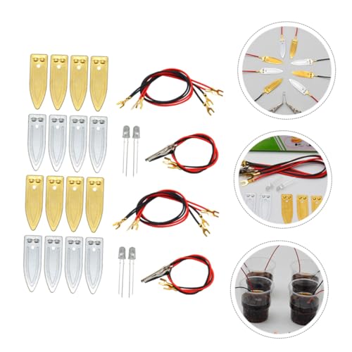 ERINGOGO 2Sätze DIY Fruchtbatterie Experimentiermaterialien mit Elektrodenstreifen Wissenschaftliche und Kupferelektroden für Spannende Physik und Chemie Experimente ERINGOGO 2Sätze DIY Fruchtbatterie Experimentiermaterialien mit Elektrodenstreifen Wissenschaftliche und Kupferelektroden für Spannende Physik und Chemie Experimente von ERINGOGO